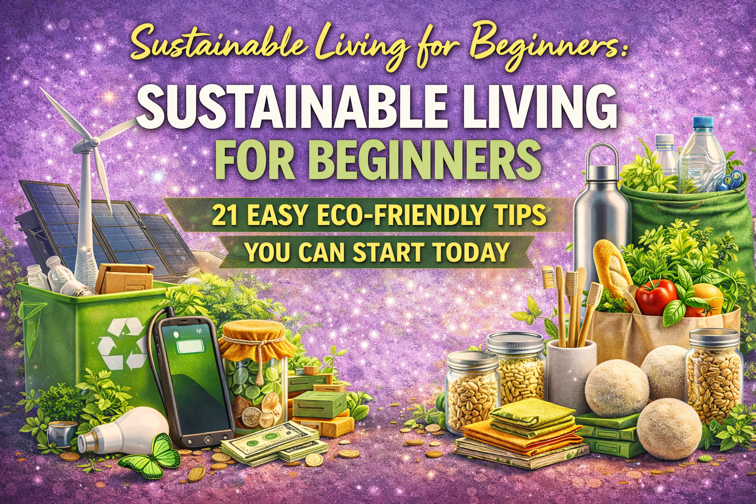 Sustainable Living for Beginners: 21 Easy Eco-Friendly Tips You Can Start Today